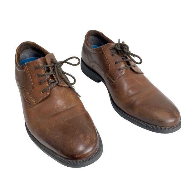 Nunn Bush Devine Plain Toe Oxford Leather Gel Comfort  84723 Men Size 8 - Picture 3 of 16